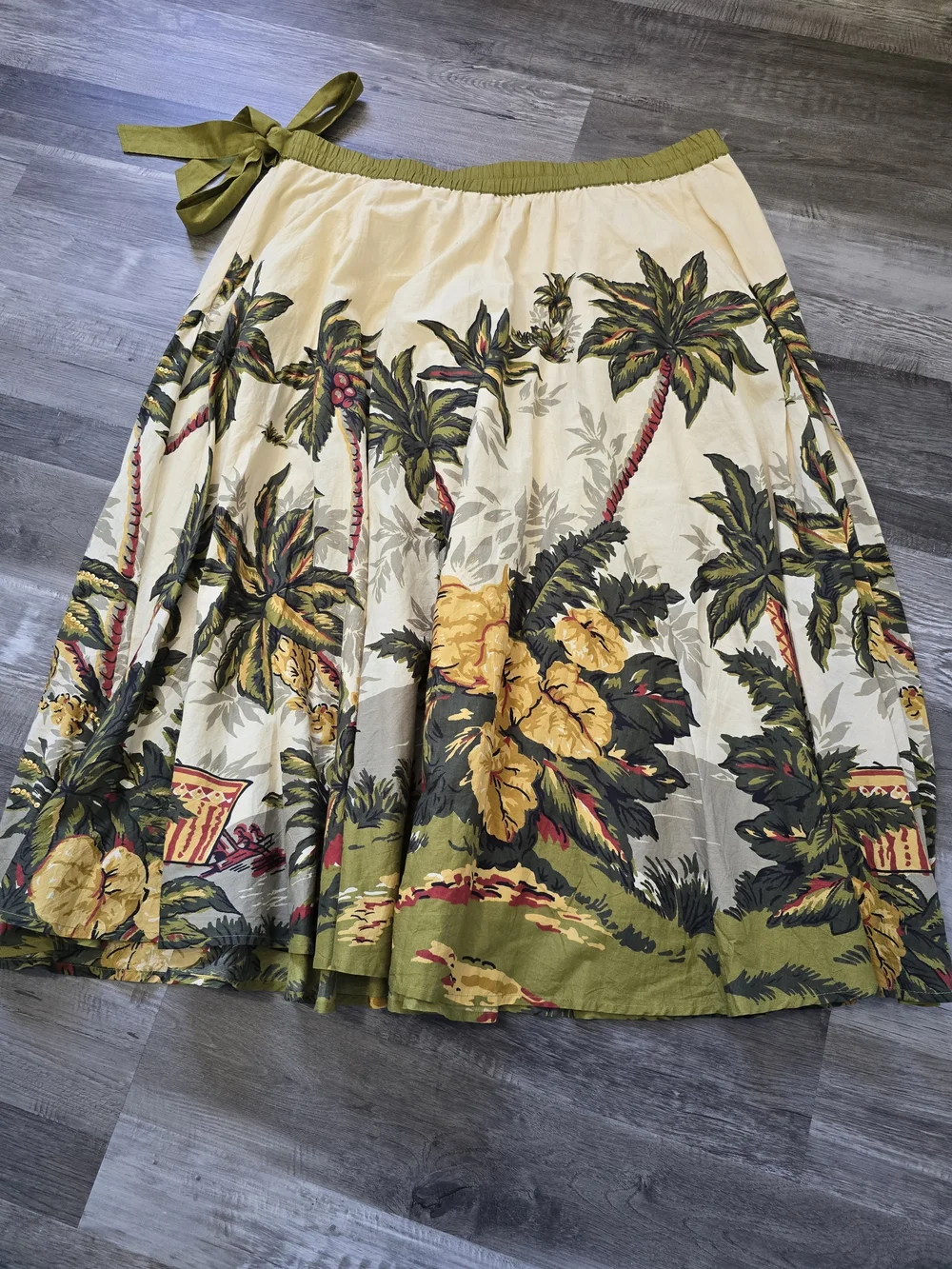 soft surroundings Bora Bora Skirt Tropical Toile Large